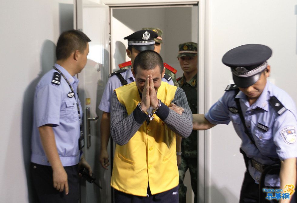 湄公河惨案主犯微笑被审