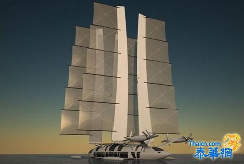 可以变成喷射机的概念游艇Flying Yacht