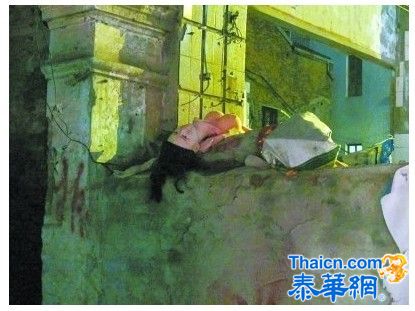 湖北一老人被墙头裸女吓到 乱扔充气娃娃引虚惊