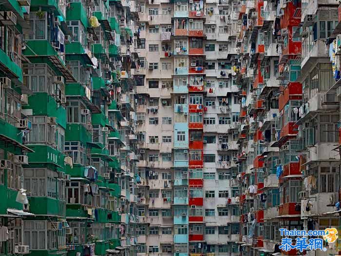 香港密集“蜂窝住宅区”