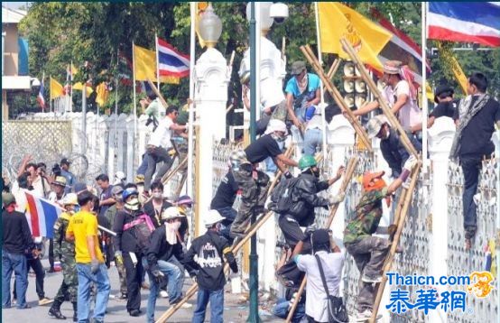 反对政府集会组织激进分子到政府官邸切断电源