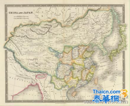 德国1735年绘制的中国地图