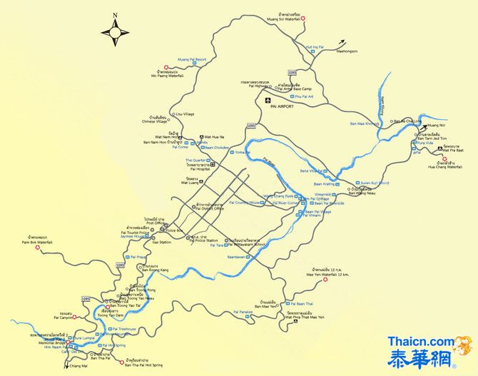 拜县PAI游玩必备地图