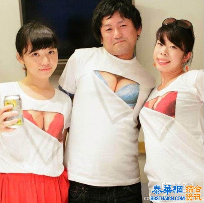 爆乳T恤热卖 男生穿上也妖娆