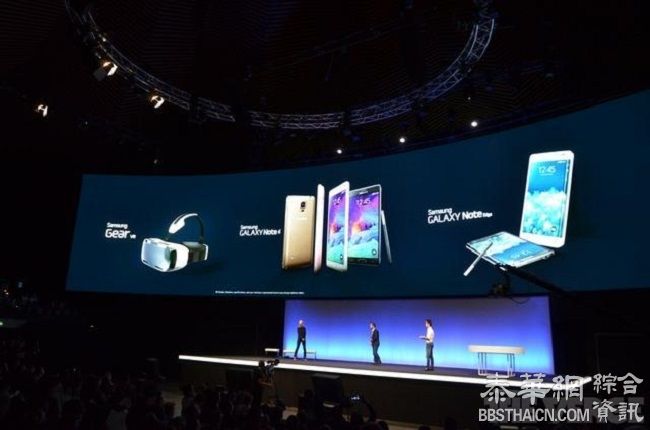 三星发布两款新版手机Note 4  Note Edge首次亮相