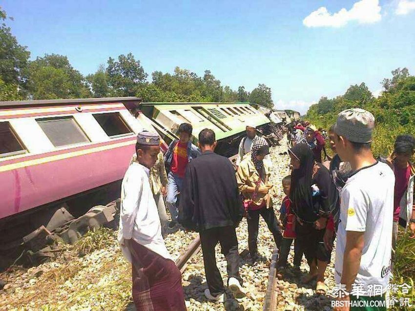 宋卡府再爆列车出轨 泰南列车将停运数日 现场发现人为破坏痕迹，疑为恐袭