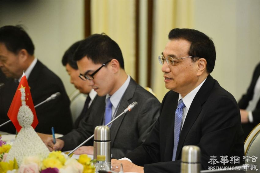 泰国总理巴育在总理府会见中国总理李克强一行