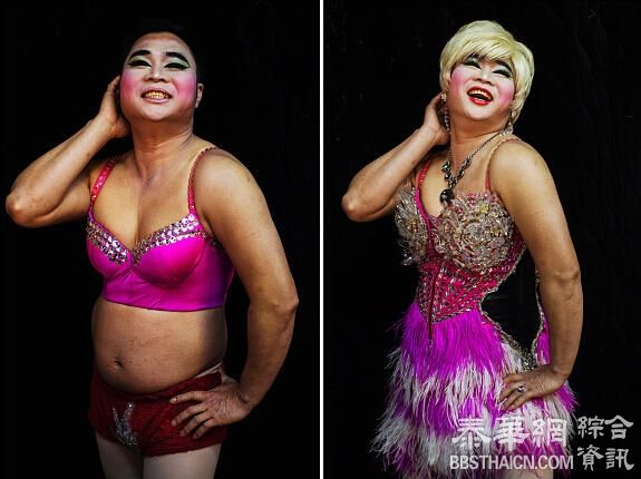 直击:中国"变装皇后"风情万种 痛并快乐着