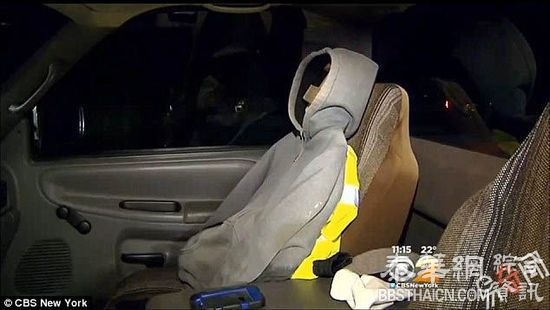 大叔车载木头人走共乘车道被捕 警察看到也笑了