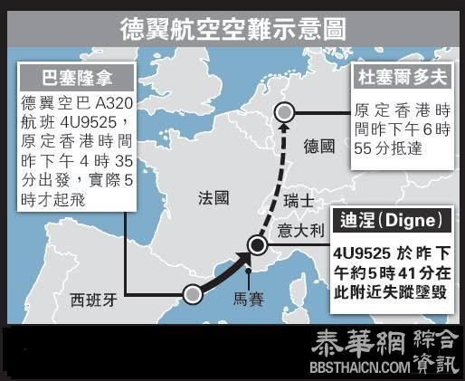 空巴8分钟降3万呎坠山法国近40年最严重空难150人料全死