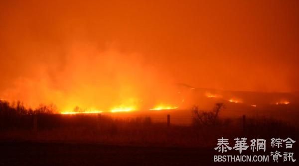 蒙古20公里火线直扑边境“烧红了天”，武警人工增雨堵截