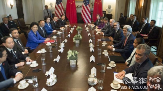 奥巴马在白宫与中国官员举行会谈
