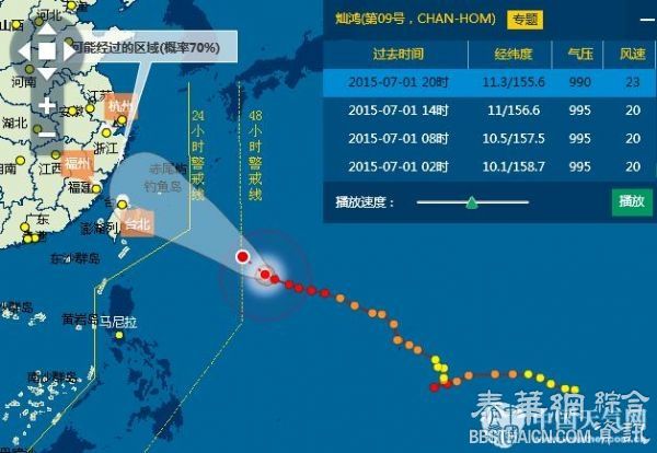 “灿鸿”预计10日夜至次日登陆浙闽沿海，或为罕见超强台风