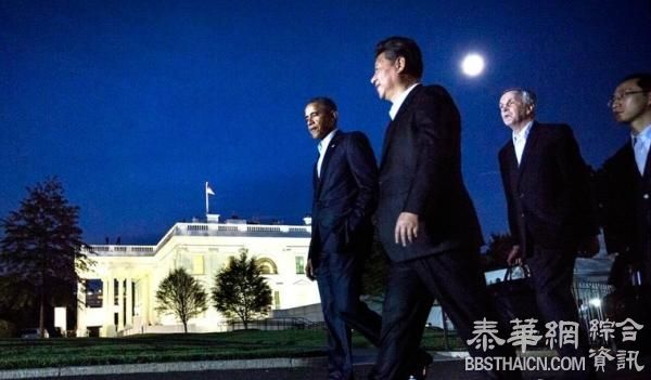 习近平奥巴马华盛顿会面：宾夕法尼亚大街秋夜散步，未打领带