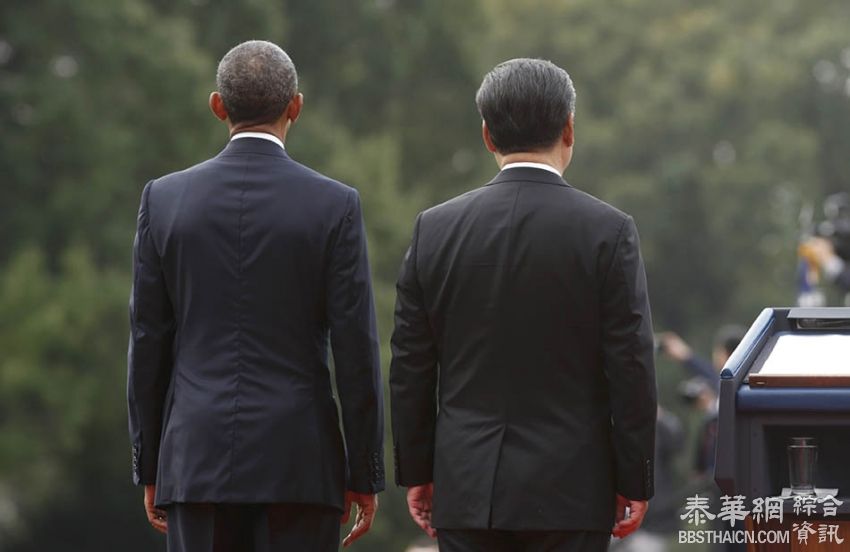奥巴马总统在白宫南草坪为习近平主席举行欢迎仪式