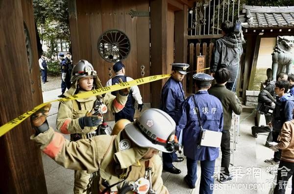 日本靖国神社传爆炸声