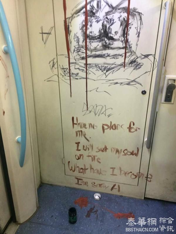 外籍少年在上海地铁车厢画半裸人像写摇滚歌词，被批评教育