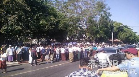 龟岛死刑判决 缅人反泰示威