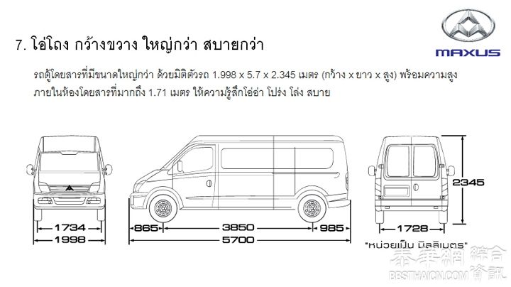 供应商务小巴MAXUS，นำเสนอรถยนต์อเนกประสงค์MAXUS