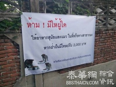 拍那空县环境和卫生处的警告横幅伤了爱心人士的心