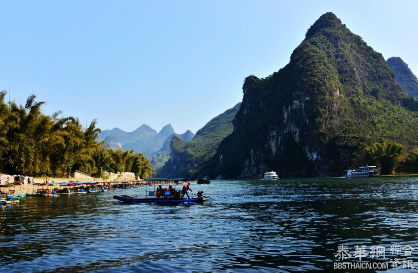 桂林山水最美在阳朔杨坪至兴坪段