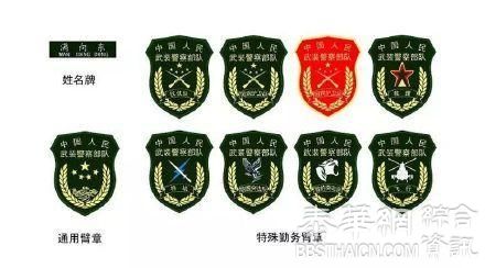 中国大陆武警部队统一更换新式标志服饰