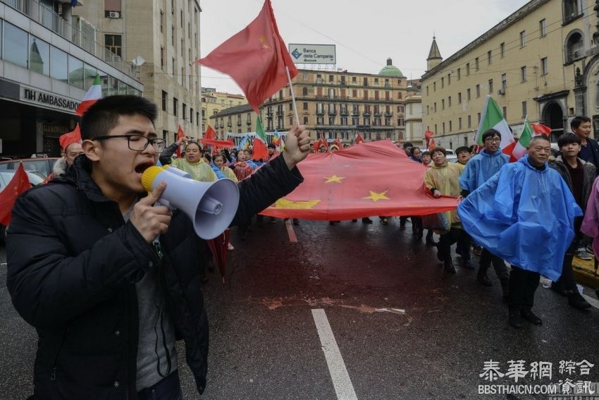 意大利华人大游行 反种族歧视和暴力抢劫(高清组图)