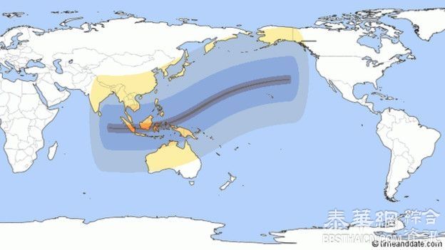 亚太地区数百万人体验日全食