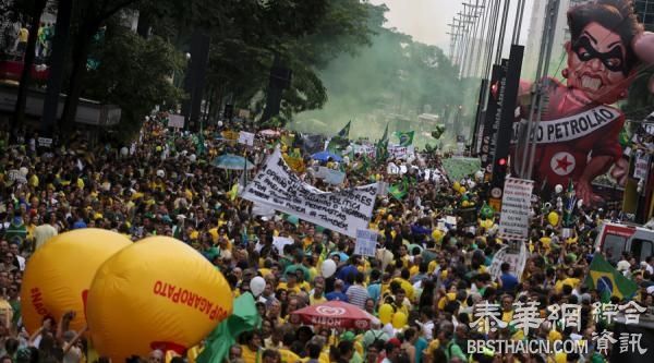 巴西300万人游行要求总统下台，奥运会是否如期举行存疑