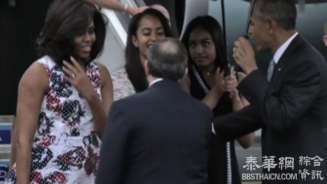 美国总统奥巴马抵达哈瓦那开始访问古巴
