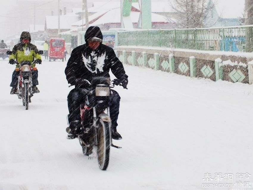 内蒙古四月遭遇暴雪 街头积雪深达30厘米(高清组图)