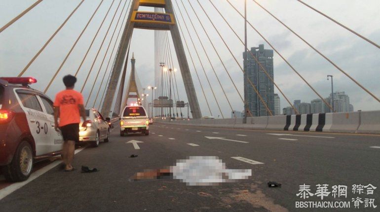 警员无视禁令开重机车上桥失事 女友遭尾随6轮货车辗压惨死