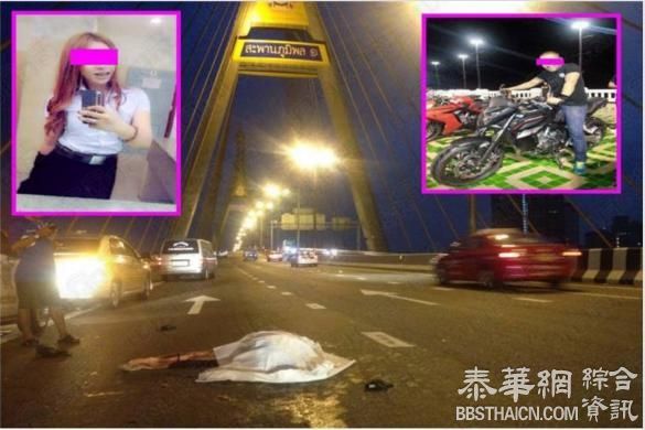 警员无视禁令开重机车上桥失事 女友遭尾随6轮货车辗压惨死