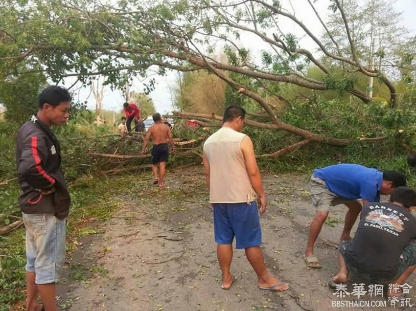 汶甘府再次遭热带风暴侵袭  路边大树电桿断裂挡路 民眾损失惨重