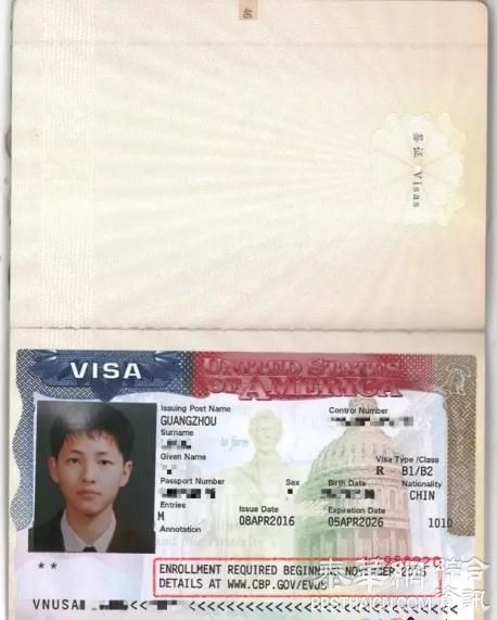 美国签证页上的小提示，你发现了吗？