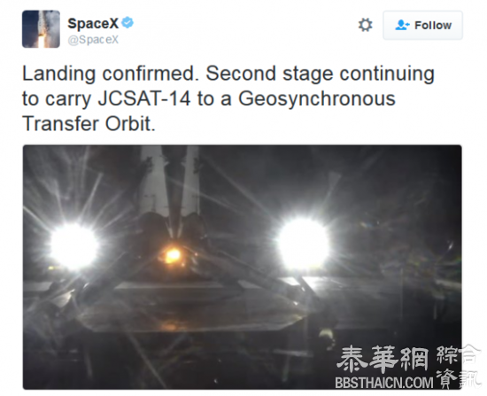 SpaceX 又回收成功了！“猎鹰9号”着陆海面