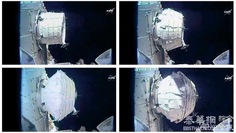 美国国家航空航天局 成功张开充气式太空舱