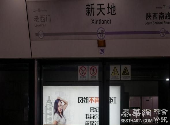 凤姐变身旅美作家 大幅广告现身地铁站(组图)