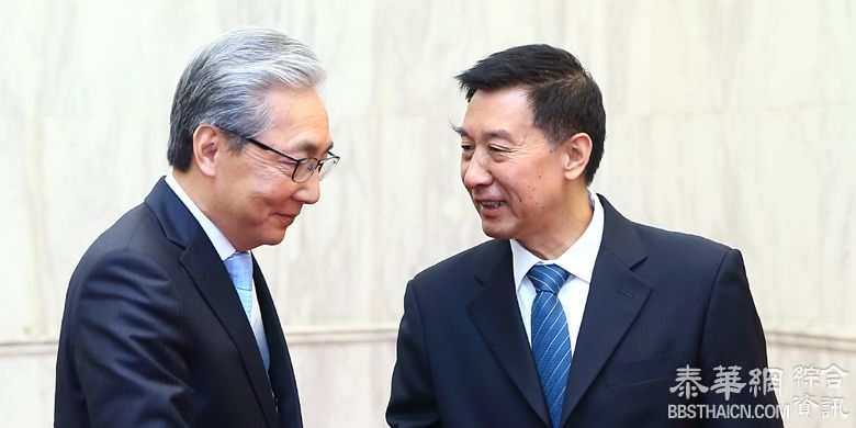 副总理颂吉北京钓鱼台国宾馆拜会大陆国务委员王勇
