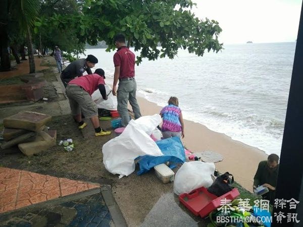 外籍情侣租船甲米喃湾小岛游玩  遭遇強風浪被困获救