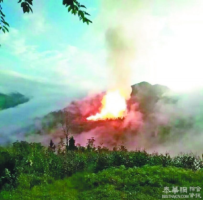 湖北川气东输天然气管爆炸