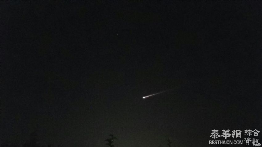 中国火箭残片划破加州夜空