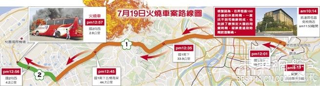 台大巴车爆燃当天 司机曾“神秘消失100分钟”