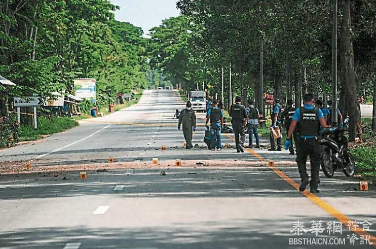 泰警掌握身份稱旨在搞破壞 多地爆炸同一人指使