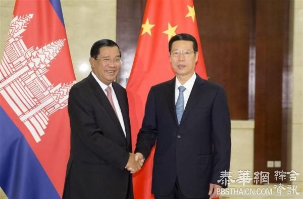 张高丽在广西南宁会见柬埔寨、越南、缅甸、老挝、泰国等东盟国家领导人