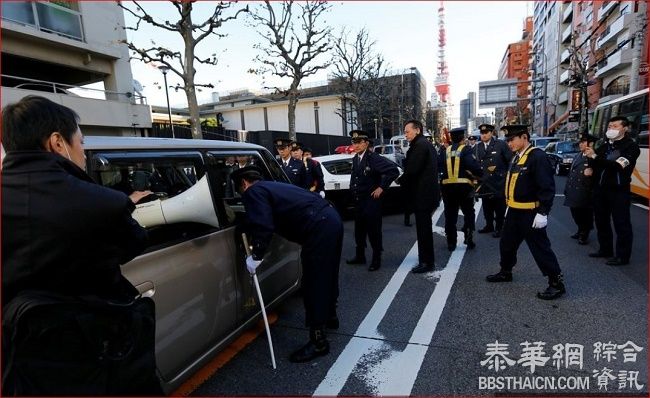 日本右翼团体在俄使馆附近抗议 要求“归还”北方四岛