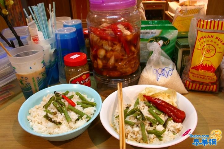 这叫四川家常豇豆干饭