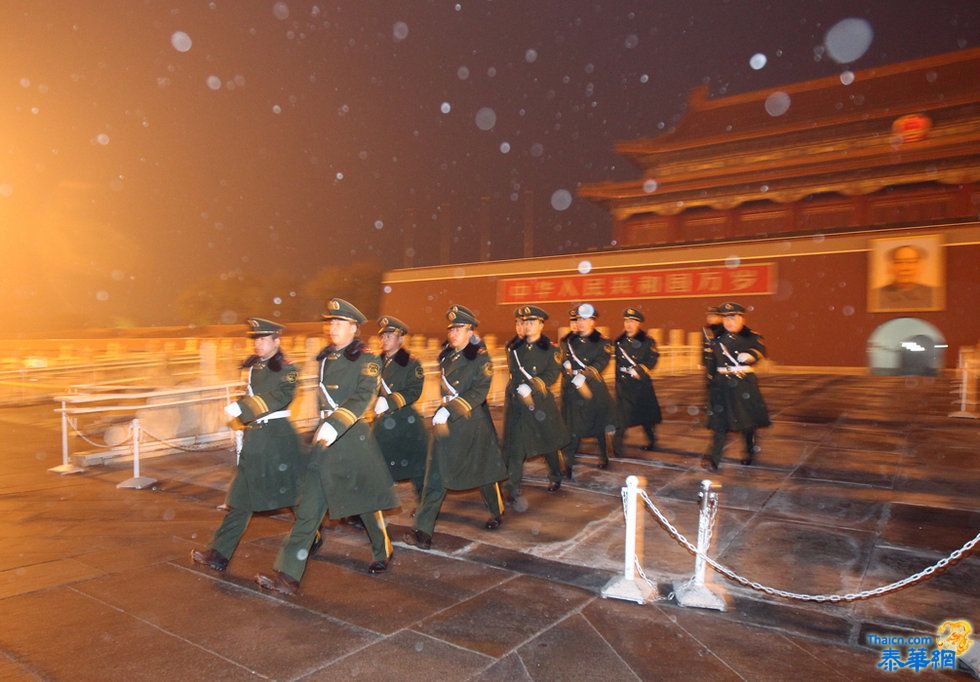 北京降下今冬第一场雪