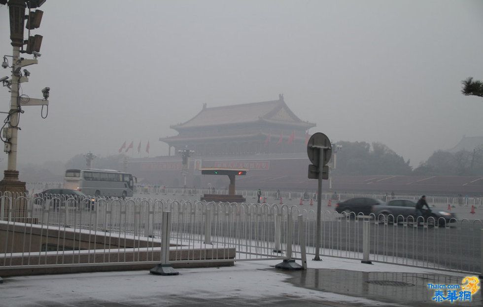 北京降下今冬第一场雪