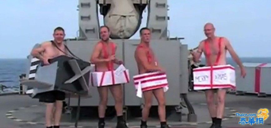 英皇家海军迎圣诞搞笑视频走红网络